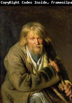 Ivan Kramskoi Old man with a crutch,